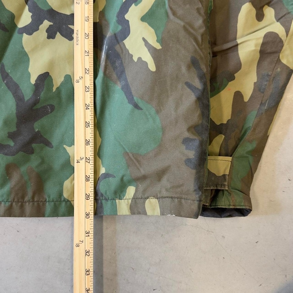 US Calvary Military Cold Weather Parka Gore-Tex Woodland Camouflage Parka Size L - Picture 6 of 7
